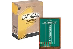 Play Platoon Dart Scoreboard & Darts Holder Wall Mount - Wood Score Board, Professional Darts Accessories, Dart Holder