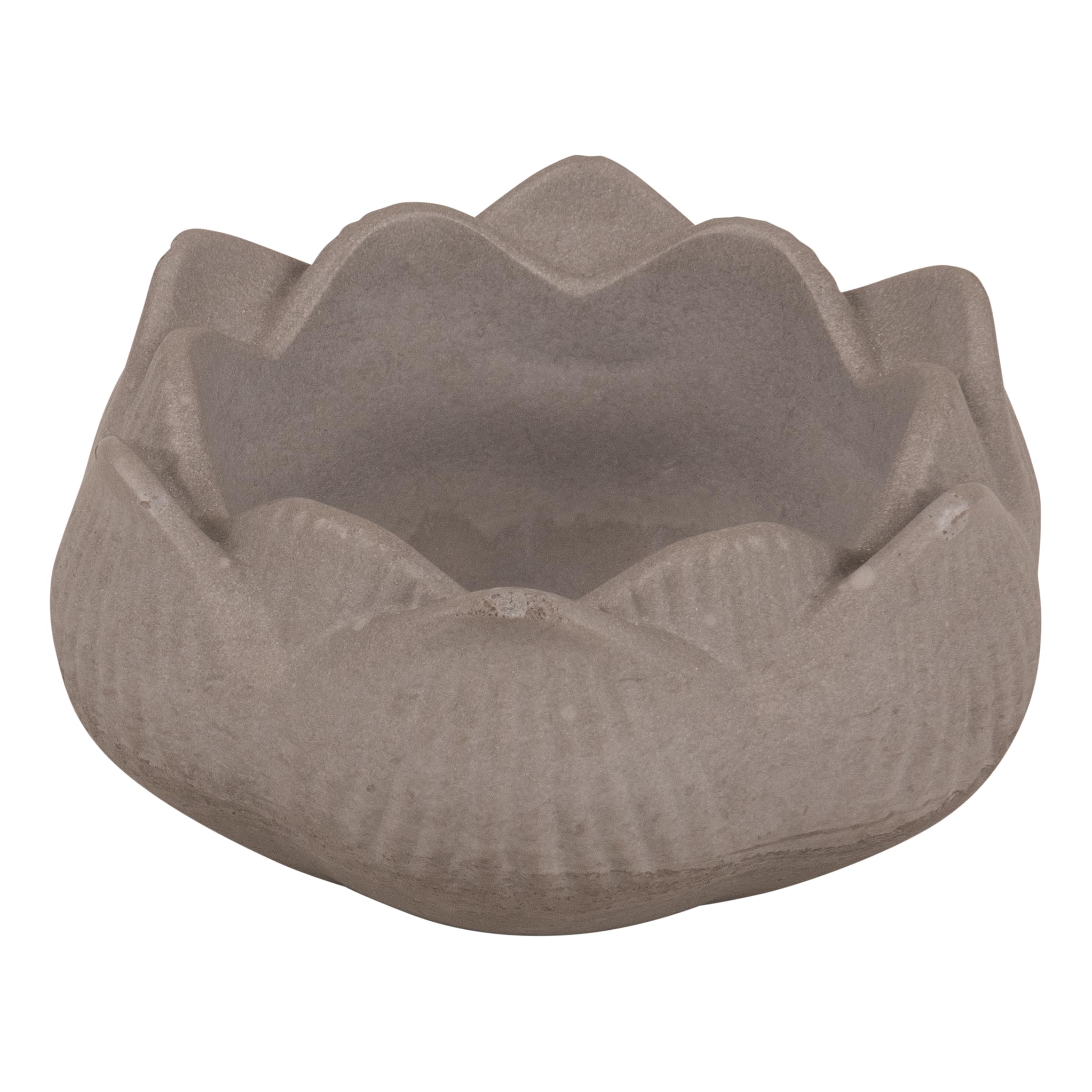 Rayher Silicone Mould for Small Bowl with Lotus Blossom Design, Pillar Candle Holder Mould, Casting Mould for Resin, Concrete, or Plaster of Paris, Diameter 8cm, grey, 36145000