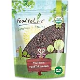 Food to Live Organic Black Quinoa, 1 Pound &ndash; Non-GMO, Whole Grain, Sproutable, Kosher, Vegan, Bulk. Sirtfood. Easy to Cook.Perfect for Salads, Soups, Stews.