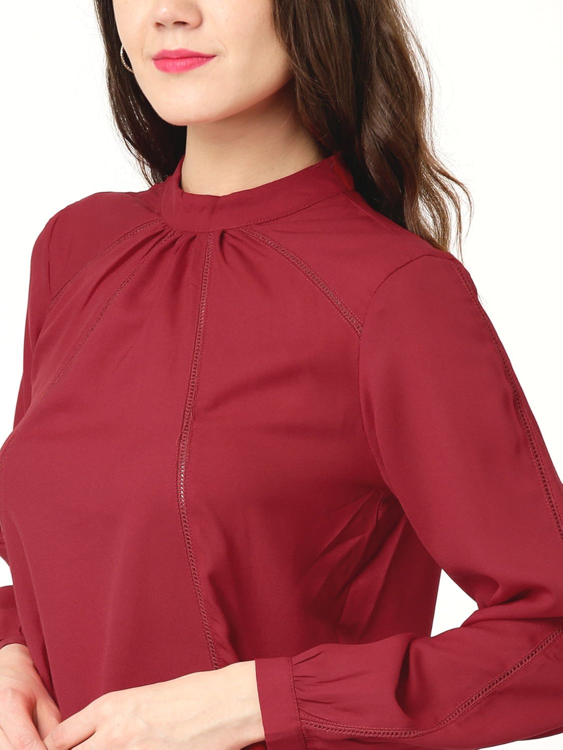 marie claire women's top (mc10215--xl, off-white, x-large)