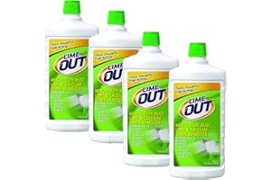 SUMMIT BRANDS Lime Out Heavy-Duty Rust, Lime & Calcium Stain Remover, Multi Purpose Cleaner, 24 Ounce, 1 Pack of 4, White, 24 Fl Oz