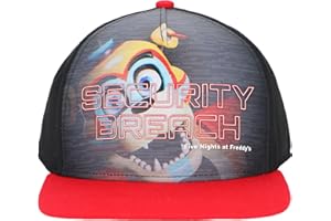 BIOWORLD Five Nights at Freddy's Security Breach Freddy Youth Snapback Hat Multicolored