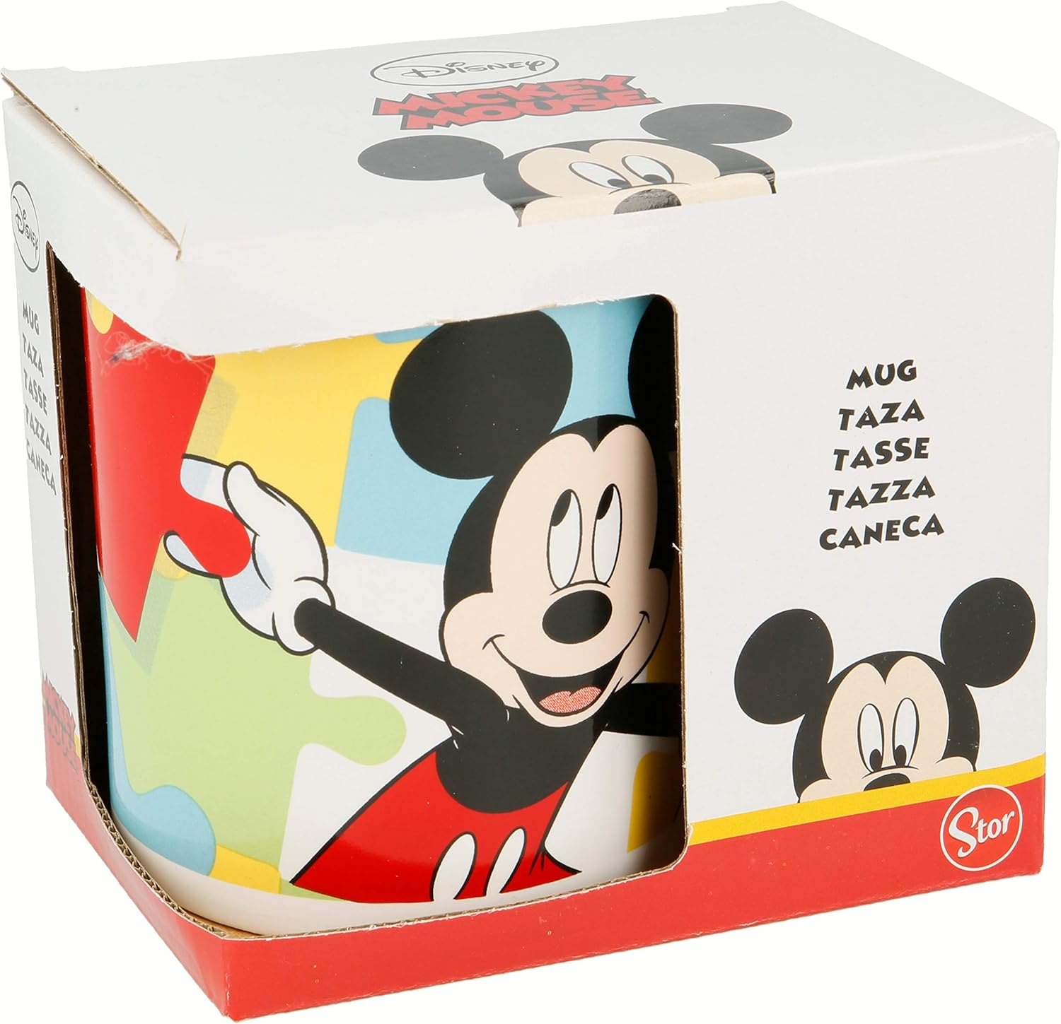 Stor Taza Ceramica 325 ML con Caja | Mickey Mouse - Disney - Puzzle: Amazon.es: Hogar
