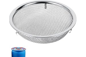 LOVEERCT 6" Rain Barrel Screen Filter, 304 Stainless Steel Colander Never Rust, Rain Barrel Accessories Long-Lasting Durability, for Keep Mosquitos and Debris Outside, Fruit Wash, Pasta Draining, Soil Sifter