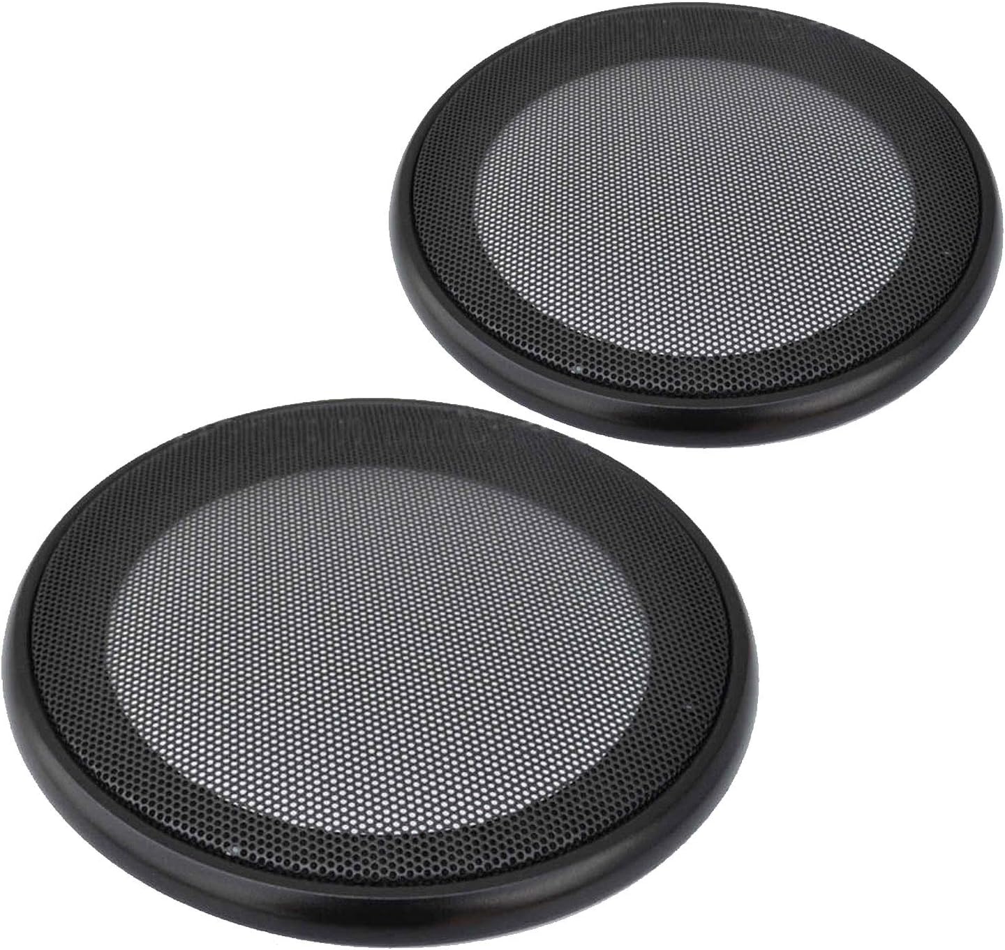 Amazon Co Jp シャンディニー スピーカー グリルカバー メッシュ スチール 汎用 左右 取付ネジ付き 2枚セット 174 03 ブラック 6 5インチ 車 バイク