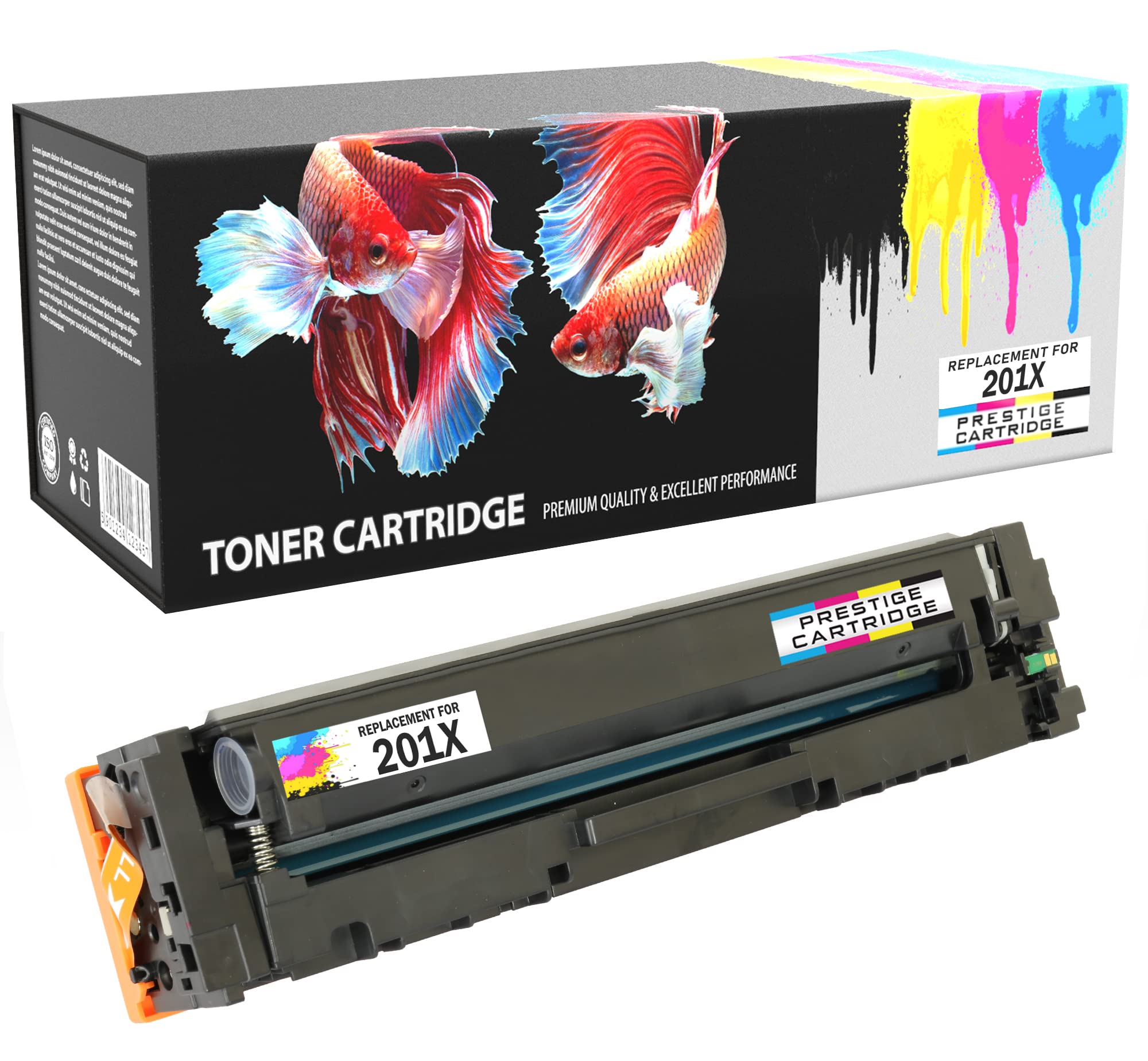 Prestige Cartridge 201X CF400X Compatible Toner Cartridge for HP LaserJet Pro M252dw M252n MFP M274n MFP M277dw MFP M277n - 1 Black
