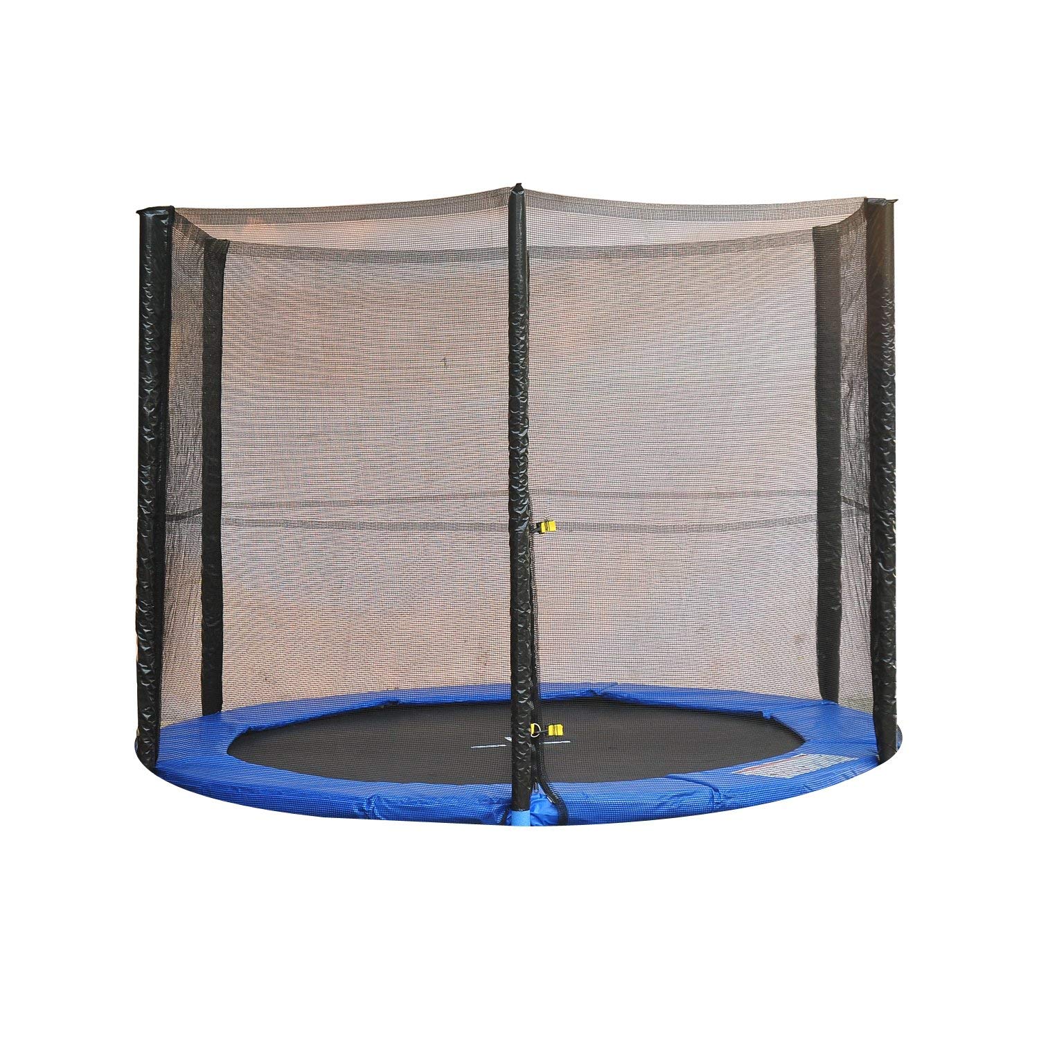 HOMCOM 10ft Trampoline Net Replacement Safety Net Enclosure Net Spare w/ 6 Poles