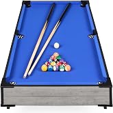 Best Choice Products Tabletop Billiard Table, Pool Game Table for Living Room, Game Room w/ 2 Cue Sticks, Ball Set, Storage Bag