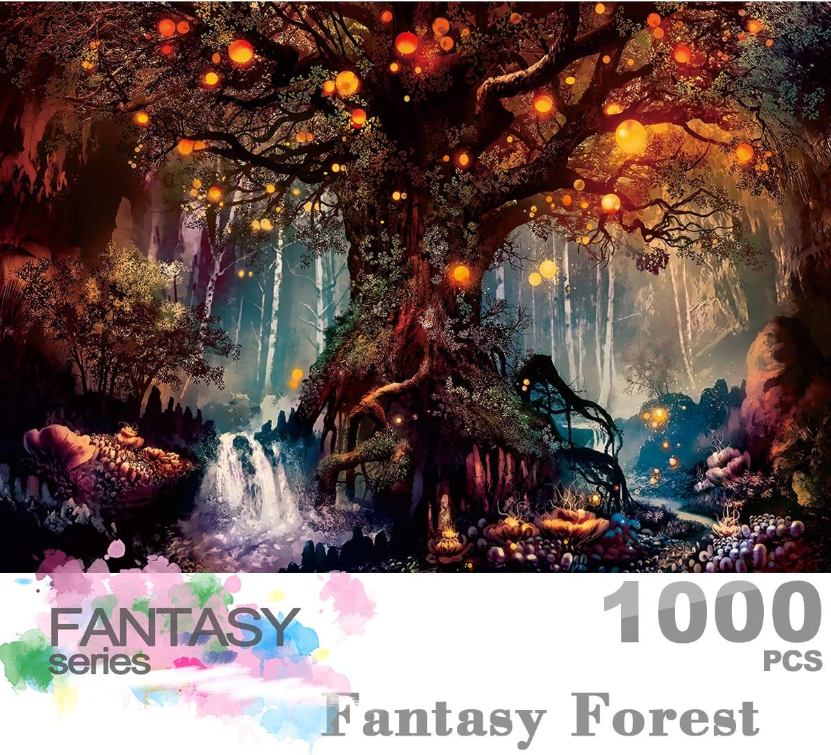 Ingooood Jigsaw Puzzle 1000 Pieces Fantasy Series Fantasy Forest_IG