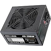 700W Power Supply Non-Modular ATX PSU with Auto-Thermally Controlled 120mm Fan and 6+2 Pin Connectors, PFC Protection 115/230
