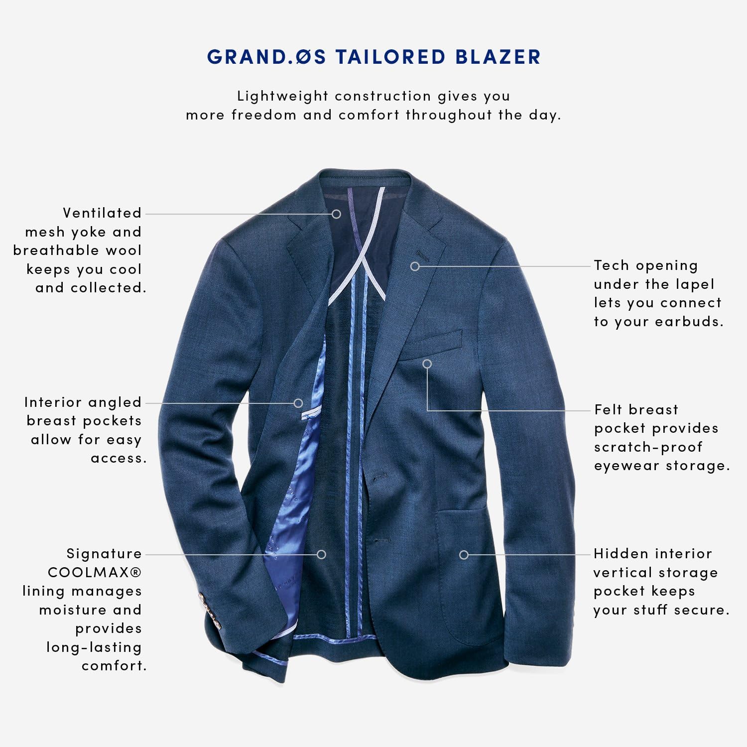 Cole Haan Men's Slim Fit Blazer at  Men’s Clothing store