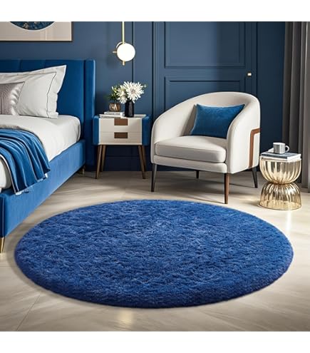 Amazon.com: Lifup Soft Fluffy Round Area Rug, Cozy Plush Shaggy