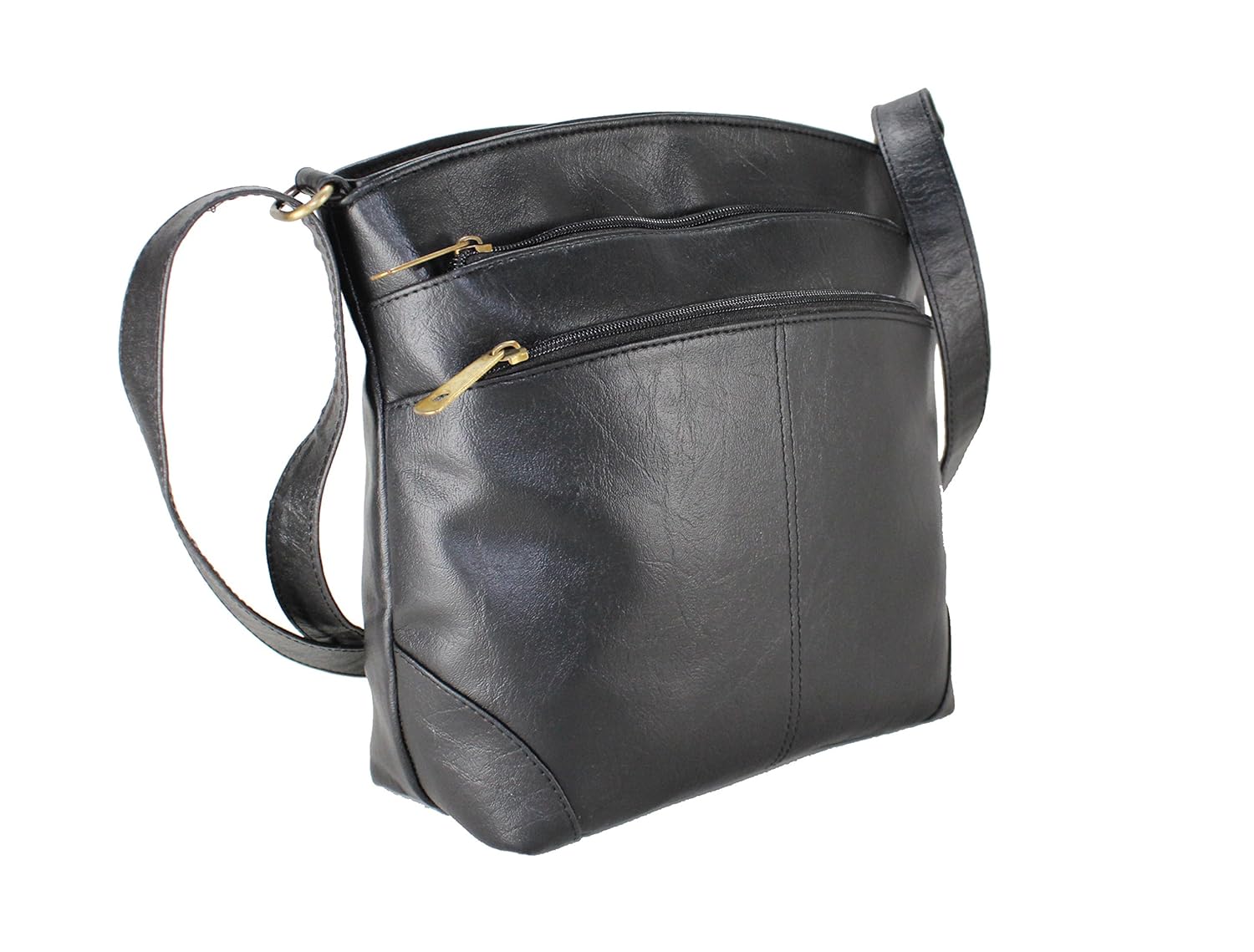fargo sun'dry pu leather women's & girl's sling shoulder bag (black_fgo-014)