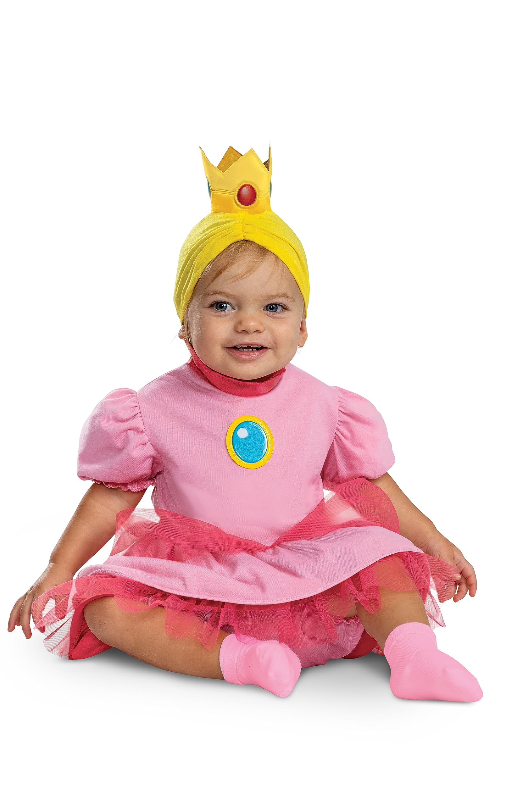 Girl's Super Mario Bros Infant Posh Princess Peach Costume
