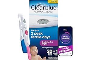 Clearblue Digital Ovulation Test Predictor Kit, Plus Bonus Rapid Detection Pregnancy Test, 20 Ovulation Tests & 1 Pregnancy T