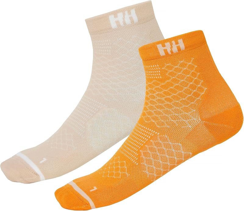 Unisex Trail Sock 2Pk, Ignite Orange, 39-41