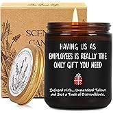 Funny Boss Day Scented Candle Gifts for Boss Women/Men, Having Us As Employees is Really The Only Gift You Need Candle, Perfect Boss's Naughty Christmas Birthday Candles Gifts Ideas for Boss Lady-38