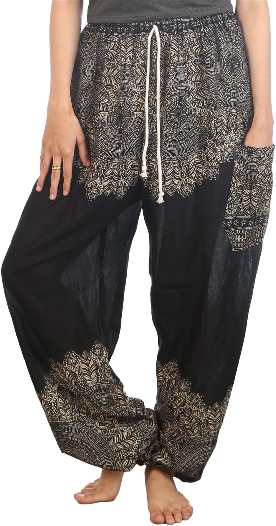 Harem Pants for Women S-4XL Plus Drawstring Yoga Boho Palazzo PJ Clothing
