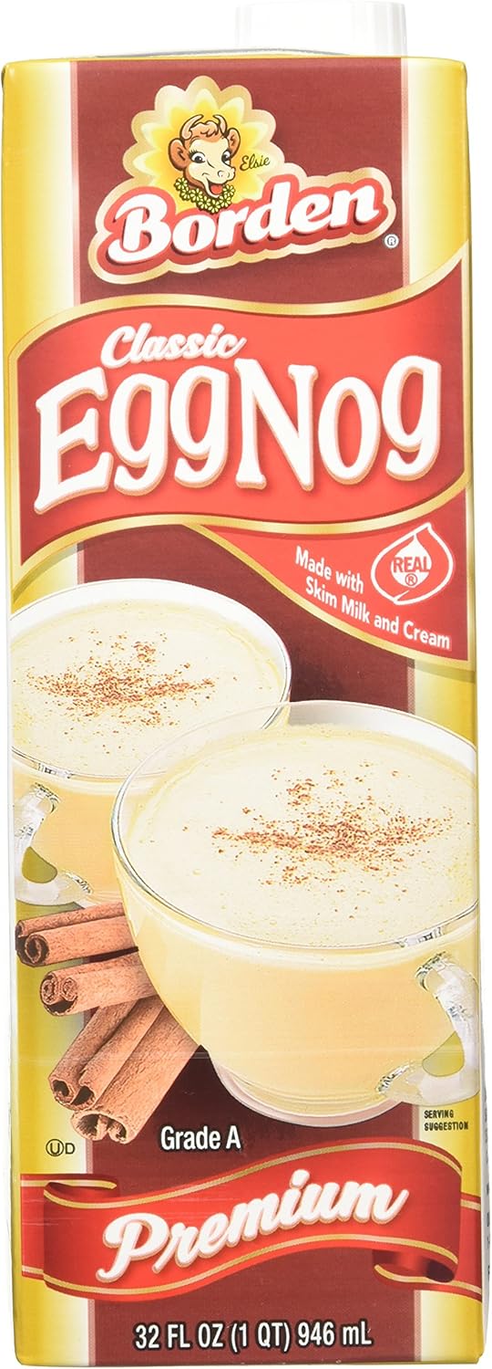Borden Egg Nog 32 oz (Pack of 6) Amazon.co.uk Grocery