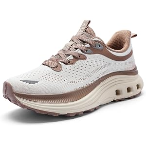 JOGTAIL Women's Wide Toe Walking Shoes - Cushioned Orthopedic Sneakers Breathable Non Slip Athletic Tennis Shoe for Running G
