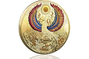 LZWIN Reborn Phoenix from The Ashes Lucky Coin Lottery Tickets Scratcher Tool Feng Shui Decor Good Luck Charm