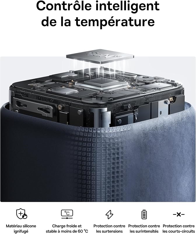 Chargeur USB C 45W GaN avec câble 1 m, Alimentation Charge Rapide PPS PD pour Samsung S25 Ultra/S24, iPhone 17/16/15 Pro Max, iPad, MacBook, Pixel