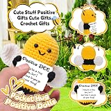 Pipihome Positive Bee Crochet Doll Gift Stocking Filler for Women Kids view 5