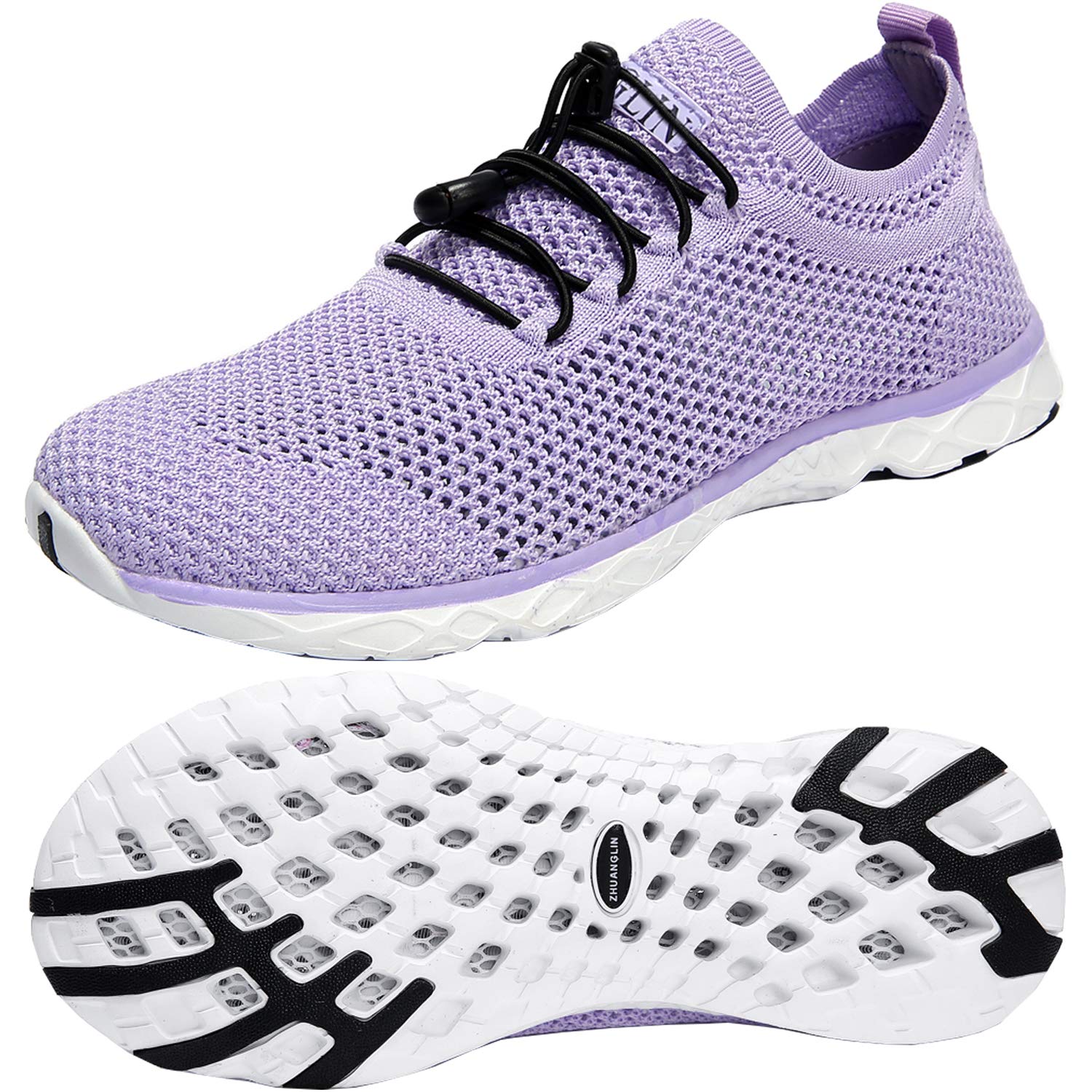 Zhuanglin Women's Quick Drying Aqua Water Shoes Sams by the Beach