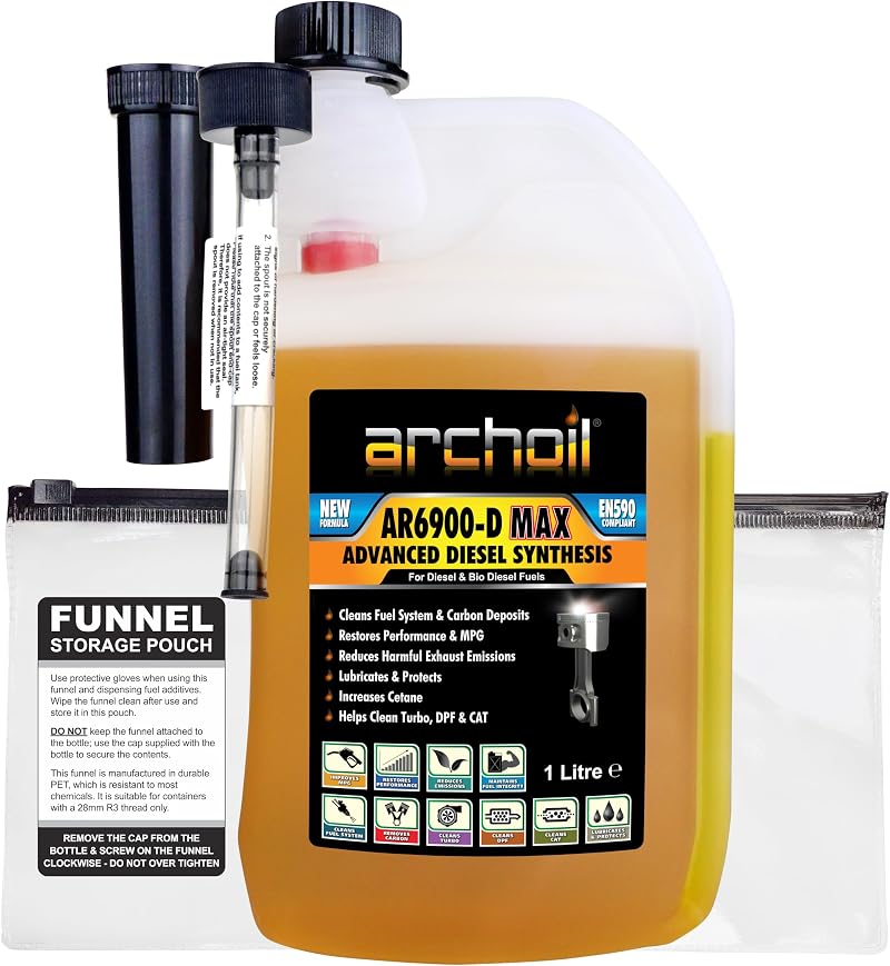 Archoil AR6900-D Max Advanced Diesel Additive 1L Treats 1000L Fuel