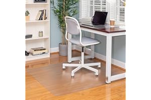 Ilyapa 2 Pack Office Chair Mat for Carpet 36"X 48"Heavy Duty Clear PVC for Hardwood & Tile Floors, Home or Office Protection, Best Floor Mat