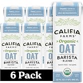 Califia Farms - Organic Oat Barista Blend, 32 oz (Pack of 6), Shelf Stable, Dairy Free, Plant Based, Vegan, Non GMO, Organic 