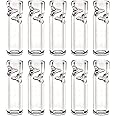 Air Steward Tips - Premium Quality Glass Cigarette Rolling Filter Tips - Pack of 10 (8x25mm-Round Mouth)