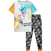 Pokemon Boys Pyjamas Set - Lounge Wear T-Shirt and Long Bottoms Teenagers PJs 4-14 Years - Gifts for Boys
