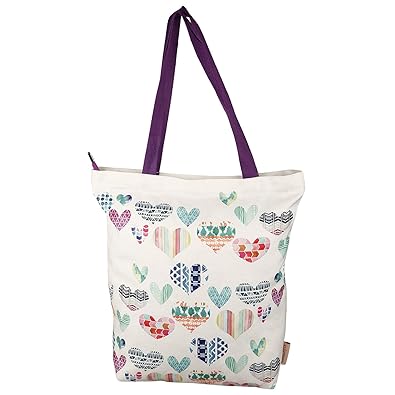 Nostaljia Valentine Girls Canvas Tote Bag (Multicolour)