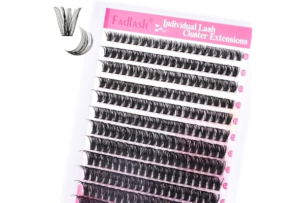 Cluster Lashes D Curl Lash Clusters 280 Pcs Lash Extension Clusters Individual Lashes Soft DIY Eyelash Extensions Mixed Tray