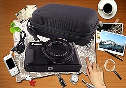 WERJIA Hard EVA Travel Case for Canon PowerShot
