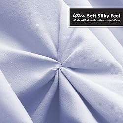 Nestl Ice Blue Bed Skirt Twin Size, Pinch Pleat