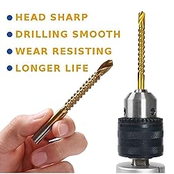 KEWAYO 6pcs Titanium Twist 3 to 8mm Saw Drill Bit