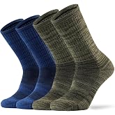Ortis Merino Wool Socks for Men Outdoor Hiking Casual Soft Cushion Crew | Extra-Fine Wool, Breathable, Comfortable, Lightweig