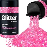 Hemway Baby Pink Iridescent Glitter Shaker 130g 1/8in Chunky Flake view 1