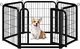 Yaheetech Lightweight 6 Panel Dog Playpen 60cm Portable Exercise Fence