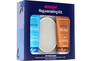 AMOPE Amopé Rejuvenating Kit - Contains Exfoliating Sugar Foot Scrubs with Epsom Salt, Coffee and a Nourishing Blend of Moisturizers to Rejuvenate, Smooth, Soothe & Relax your Feet, with Foot & Leg Scrubber