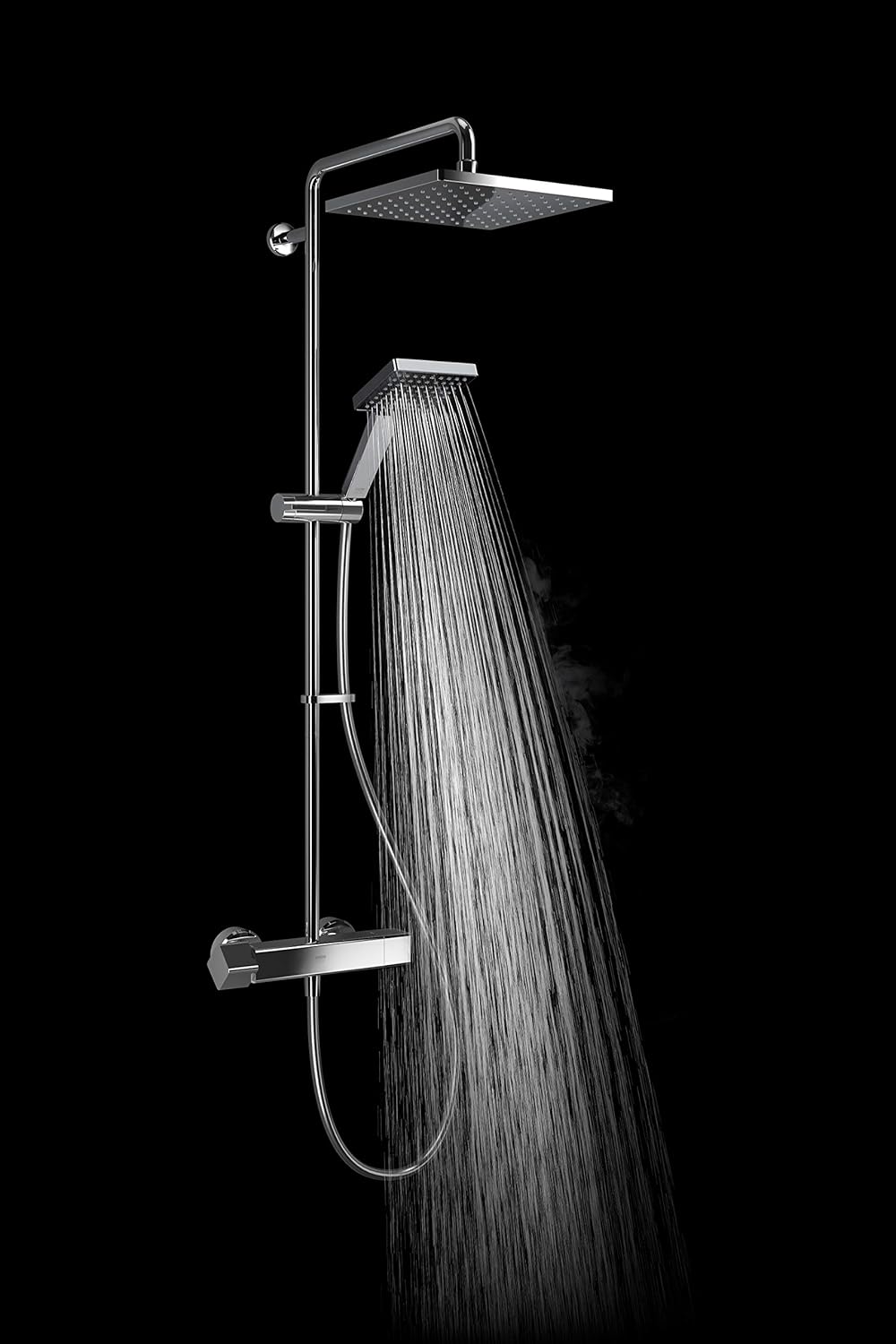 Mira Showers 1 1901 002 Honesty Dual Outlet Square Bar Valve Mixer Shower Chrome Discount