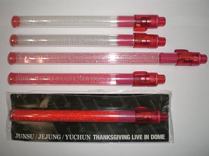 Amazon 東方神起 ペンライト5本セット ライブグッズ Live Tour 06 07 08 Asia Tour Junsu Jejung Yuchun Thanksgiving Live In Dome ライブツアー グッズ ライト スティックライト アイドル 芸能人グッズ 通販