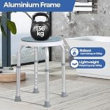 Panana 360° Swivel Shower Stool Aluminium Frame 7-Level Height Adjustable view 8