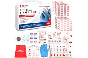 Ready First Aid - CSA Type 1 Personal First Aid Kit with Waterproof Plastic Box, Suitable For Solo Worker In A Low Risk Envir