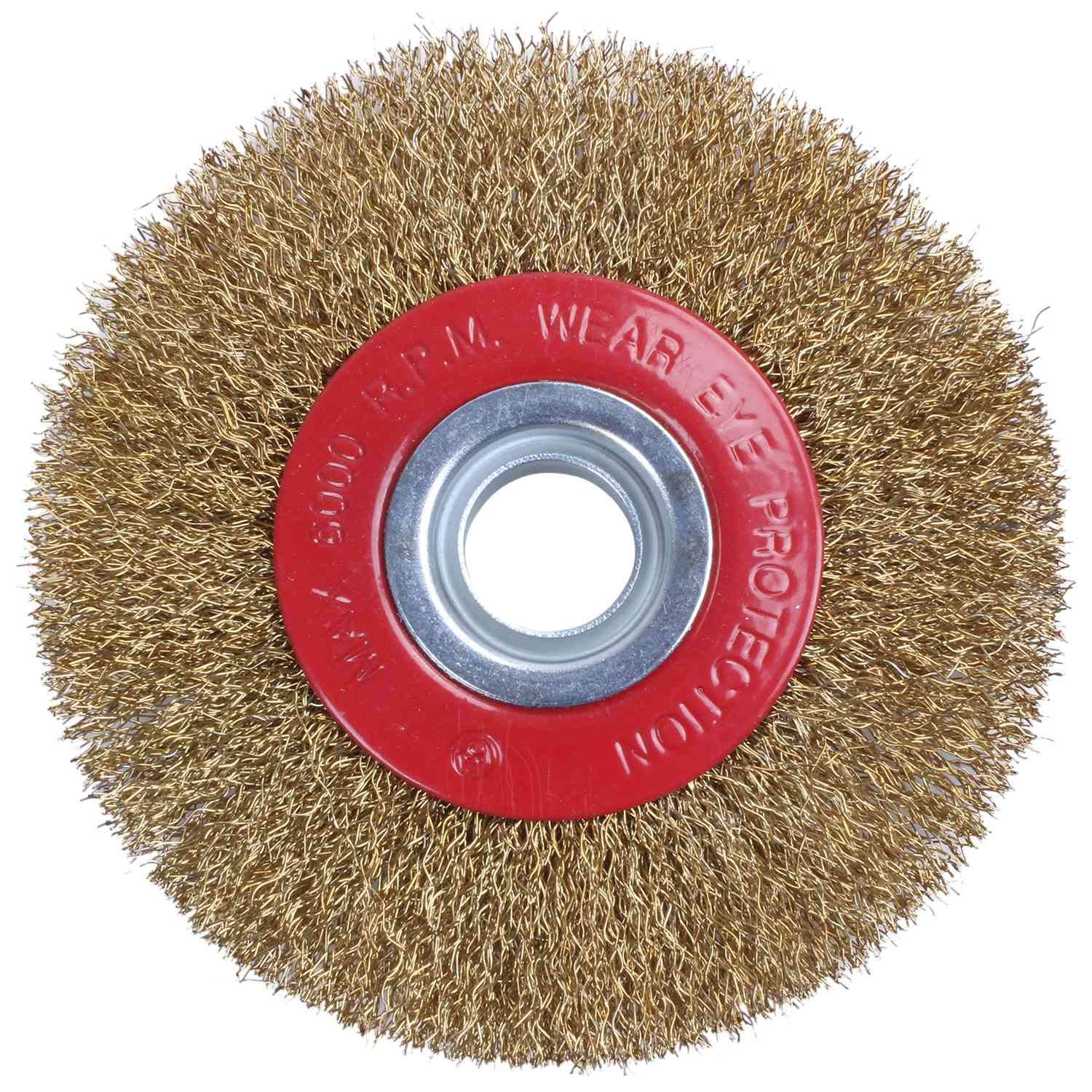 Dciustfhe Wire Brush Wheel for Bench Grinder Polish + Reducers Adaptor Rings,5inch 125Mm