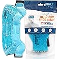 USA Merchant | Hot/Cold Plush Gel Bead Migraine Wrap| Freeze Therapeutics by L'AUTRE PEAU | Reusable Ice Packs with Flexible Beads | for Tension, Headaches, Sinus Pain, Congestion & Stress Relief