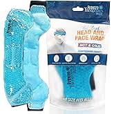 USA Merchant | Hot/Cold Plush Gel Bead Migraine Wrap| Freeze Therapeutics by L'AUTRE PEAU | Reusable Ice Packs with Flexible Beads | for Tension, Headaches, Sinus Pain, Congestion & Stress Relief