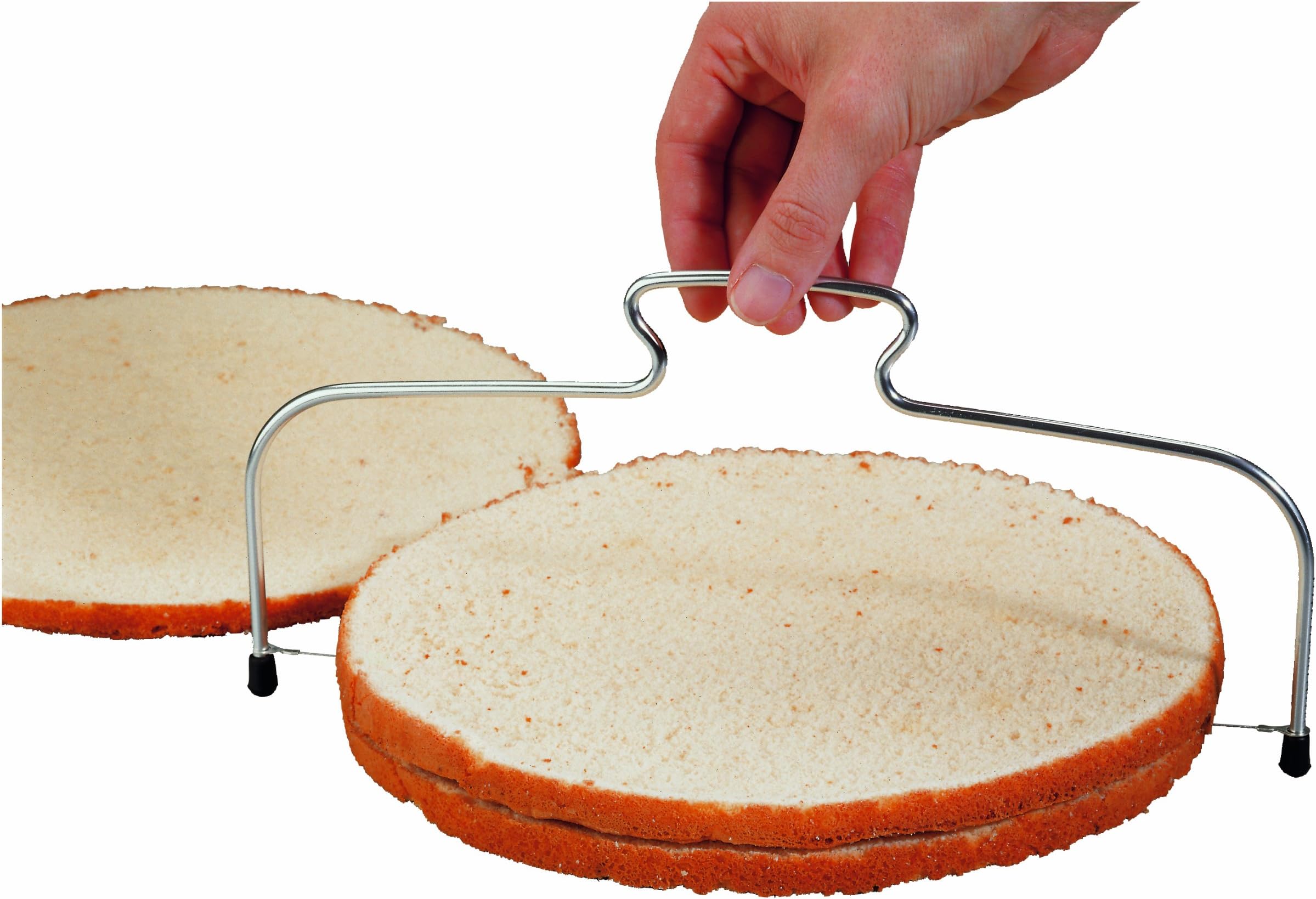 Birkmann 420212 Cake Cutter with Height-Adjustable Saw Wire 30 cm Cutting Width Stainless Steel
